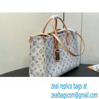 Louis Vuitton Monogram jacquard fabric OnTheGo MM Bag M24708 Multicolor Beige 2024