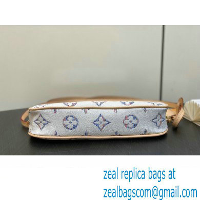 Louis Vuitton Monogram jacquard fabric Pochette Accessoires Mila Bag Multicolor Beige 2024