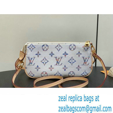 Louis Vuitton Monogram jacquard fabric Pochette Accessoires Mila Bag Multicolor Beige 2024