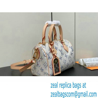 Louis Vuitton Monogram jacquard fabric Speedy Bandouliere 20 Bag M24709 Multicolor Beige 2024