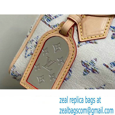 Louis Vuitton Monogram jacquard fabric Speedy Bandouliere 20 Bag M24709 Multicolor Beige 2024