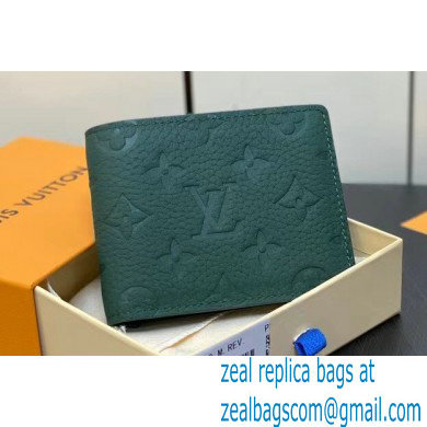 Louis Vuitton Taurillon Monogram leather Multiple Wallet M83055 Forest Green 2024