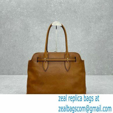 MIU MIU aventure nappa leather bag 5BG291 CARAMEL 2024