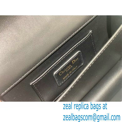 Mini Dior Ange Bag in Black Macrocannage Calfskin 2024