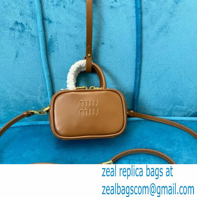 Miu Miu Mini Softy Bag 5NR020 BROWN 2024