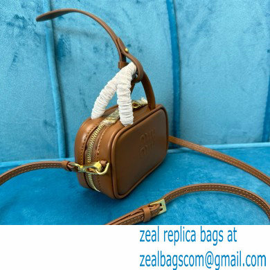 Miu Miu Mini Softy Bag 5NR020 BROWN 2024