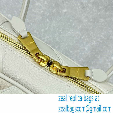 Miu Miu leather patchwork bag 5BB148 white 2024