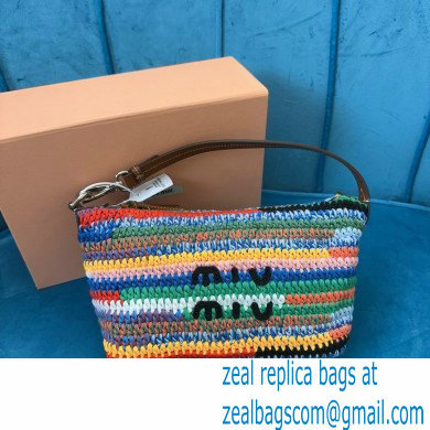 Miu Miu multicolored Crochet pouch 5NE841 2024