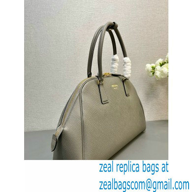 PRADA Large Saffiano leather bag 1BG524 GRAY 2024