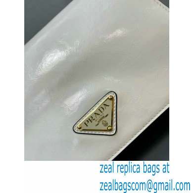 PRADA Leather shoulder bag 1BD082 WHITE 2024