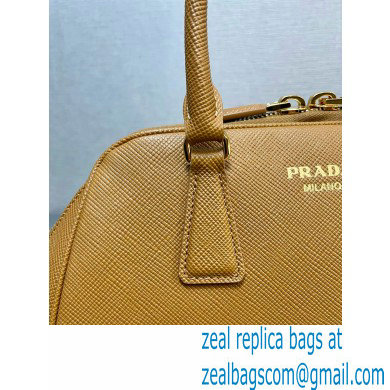 PRADA MEDIUM Saffiano leather bag 1BG537 CARAMEL 2024