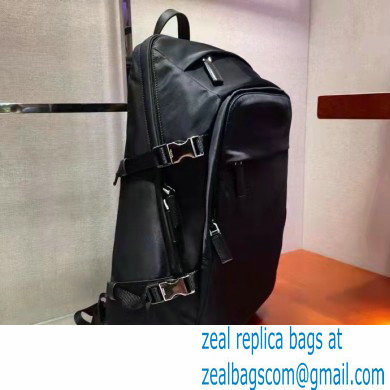 PRADA Re-Nylon and Saffiano leather backpack 2VZ022 BLACK 2024