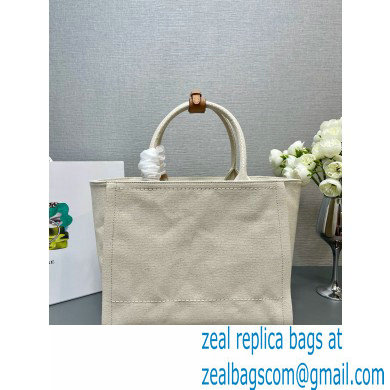 PRADA SMALL linen blend tote bag 1BG474 Natural 2024