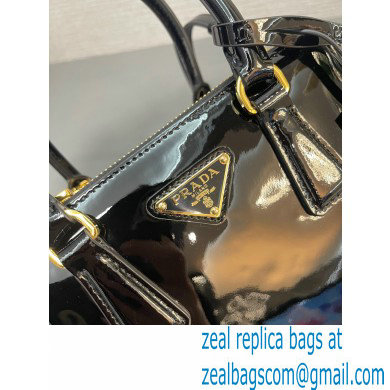 Prada Galleria patent leather mini bag 1BA906 Black 2024