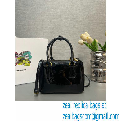 Prada Galleria patent leather mini bag 1BA906 Black 2024