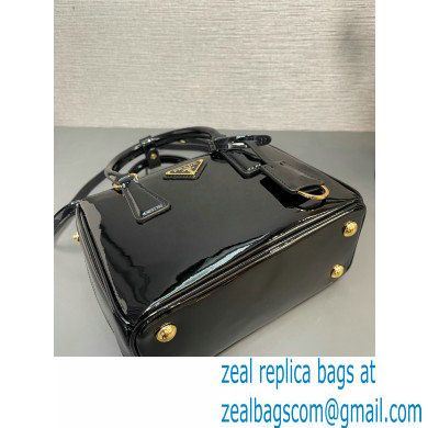 Prada Galleria patent leather mini bag 1BA906 Black 2024