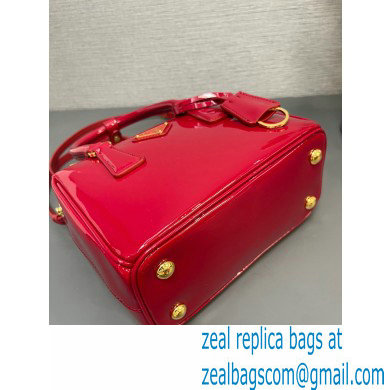 Prada Galleria patent leather mini bag 1BA906 Red 2024