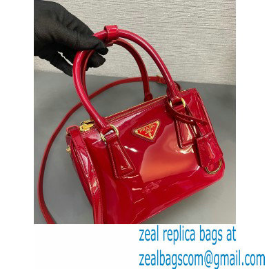 Prada Galleria patent leather mini bag 1BA906 Red 2024