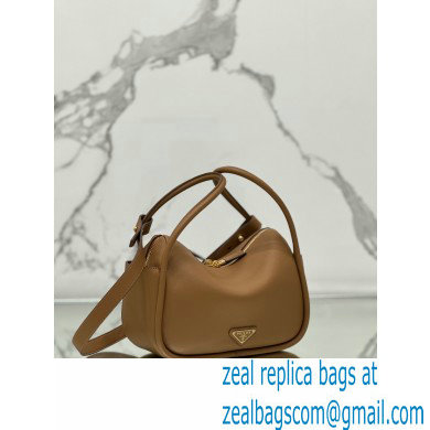 Prada Leather handbag 1BA451 Brown 2024