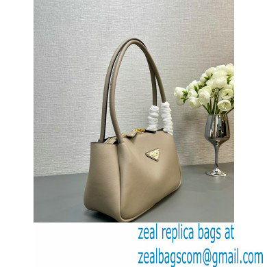 Prada Medium leather handbag 1BA444 GRAY 2024