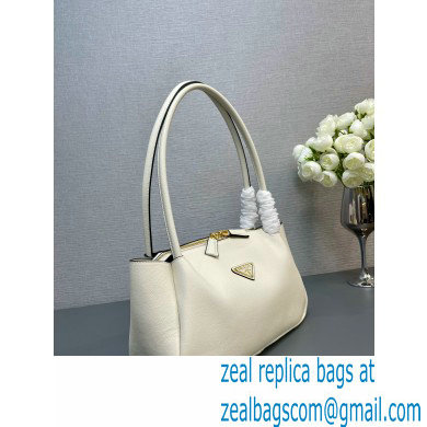 Prada Medium leather handbag 1BA444 WHITE 2024