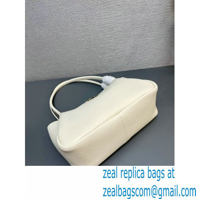 Prada Medium leather handbag 1BA444 WHITE 2024