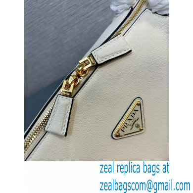 Prada Medium leather handbag 1BA444 WHITE 2024