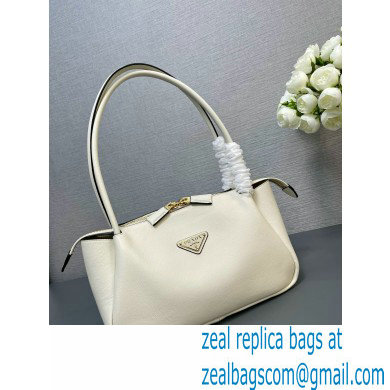 Prada Medium leather handbag 1BA444 WHITE 2024