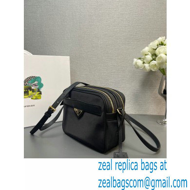 Prada Re-Edition 1978 Re-Nylon and Saffiano leather mini shoulder bag 1BH218 Black 2024