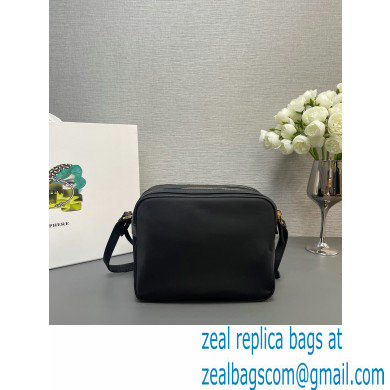 Prada Re-Edition 1978 Re-Nylon and Saffiano leather mini shoulder bag 1BH218 Black 2024