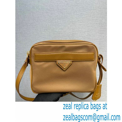 Prada Re-Edition 1978 Re-Nylon and Saffiano leather mini shoulder bag 1BH218 Brown 2024