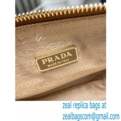 Prada Re-Edition 2002 small leather shoulder bag 1BC201 Caramel 2024