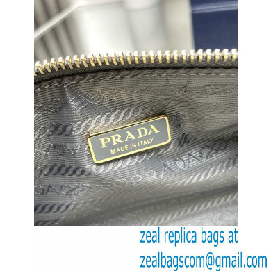 Prada Re-Edition 2002 small leather shoulder bag 1BC201 gray 2024