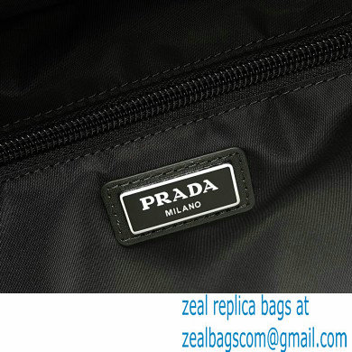 Prada Re-Nylon and leather shoulder Bag 2VD062 Black 2024