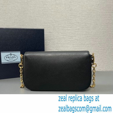 Prada Saffiano leather mini-bag 1BD356 Black 2024