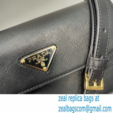 Prada Saffiano leather mini-bag 1BD356 Black 2024