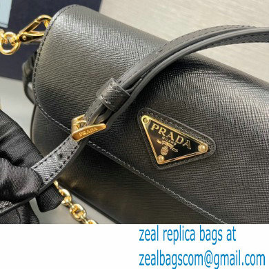 Prada Saffiano leather mini-bag 1BD356 Black 2024