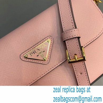 Prada Saffiano leather mini-bag 1BD356 Pink 2024