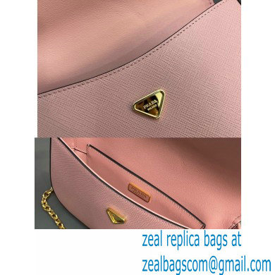 Prada Saffiano leather mini-bag 1BD356 Pink 2024