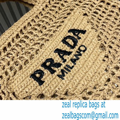 Prada raffia tote bag 1BG393 Beige 2024