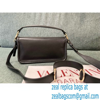 VALENTINO VLOGO 1960 NAPPA LEATHER SHOULDER BAG BLACK 2024