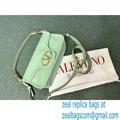 VALENTINO VLOGO 1960 NAPPA LEATHER SHOULDER BAG MINT GREEN 2024