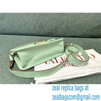 VALENTINO VLOGO 1960 NAPPA LEATHER SHOULDER BAG MINT GREEN 2024