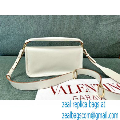 VALENTINO VLOGO 1960 NAPPA LEATHER SHOULDER BAG WHITE 2024