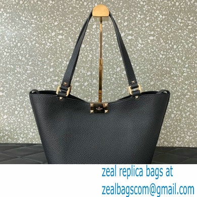 Valentino Garavani Rockstud Leather Tote BLACK 2024