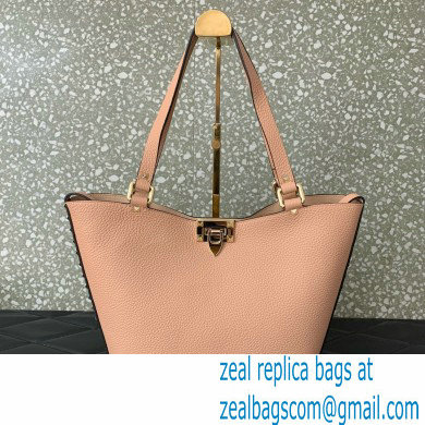 Valentino Garavani Rockstud Leather Tote PINK 2024