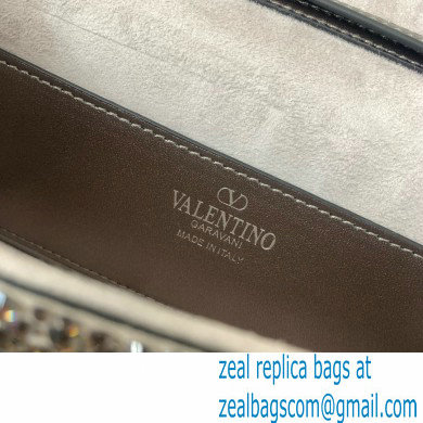 Valentino Garavani Small Loco Rhinestone Shoulder Bag silver 2024