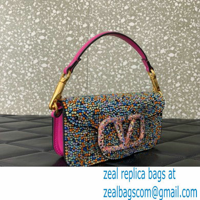 Valentino Garavani Small Loco multicolor Beaded Tote Bag 2024