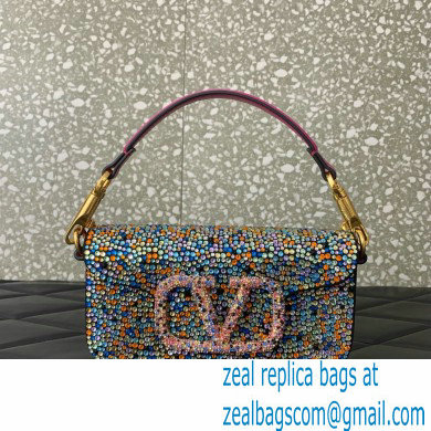 Valentino Garavani Small Loco multicolor Beaded Tote Bag 2024