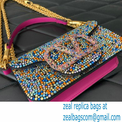 Valentino Garavani Small Loco multicolor Beaded Tote Bag 2024